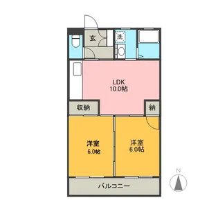 ロイヤルパレス参番館【1階】の間取り