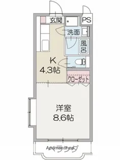 エクセル22【105号室】の間取り