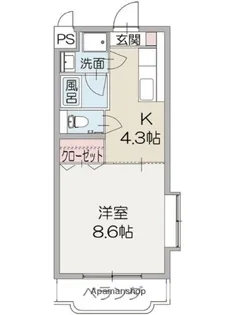 クロシェット【3階】の間取り