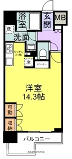 マークプラザ三島広小路【1002号室】の間取り