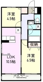 セジュールYOU【2階】の間取り