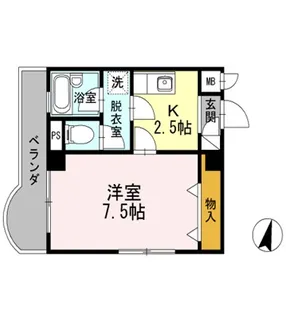 グランメゾン白瀧公園【4階】の間取り