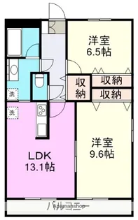 サンモールK1・K2【3階】の間取り