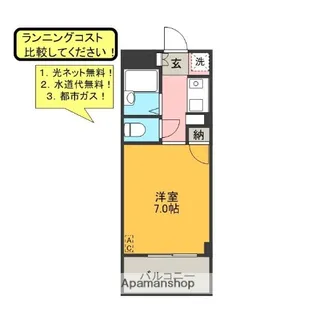 アーネストビル【4階】の間取り