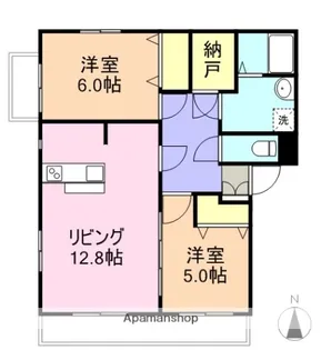 サンセール・タカギ【102号室】の間取り