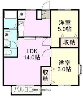 静岡県駿東郡清水町伏見【アパート】の間取り