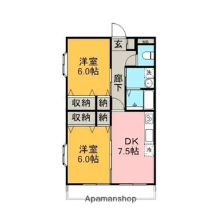 ロイヤルプラザ加藤【1階】の間取り