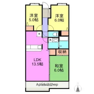 カサヴェルデ壹番館【1階】の間取り