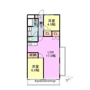 静岡県駿東郡長泉町南一色【マンション】の間取り