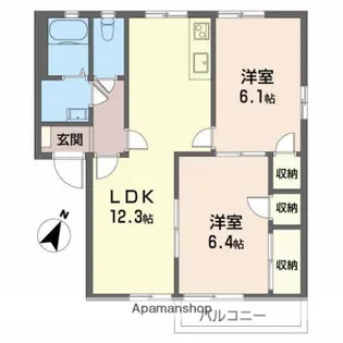 静岡県三島市中島【アパート】の間取り