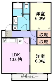 ハイカムール白銀A棟【1階】の間取り