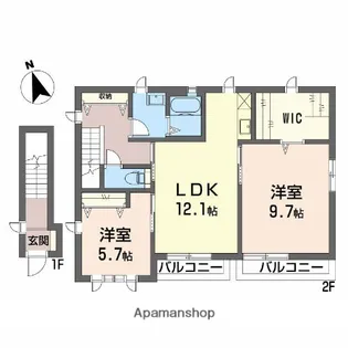 藤ビルⅡ【2階】の間取り