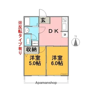 クリオネⅡ【102号室】の間取り