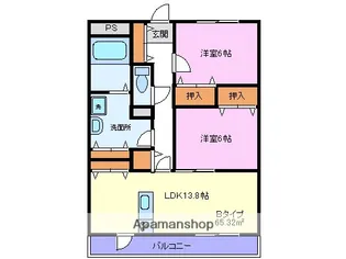 マチス ド ショパン【3階】の間取り