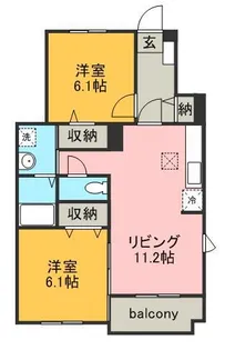 サンシャインNANA【1階】の間取り