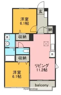 サンシャインNANA【1階】の間取り