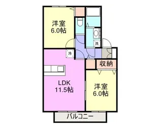 パラドール【2階】の間取り