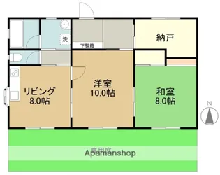 サンローレル【1階】の間取り