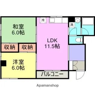 栄コーポ【4階】の間取り