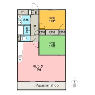 フェニックス壱番館【3階】の間取り