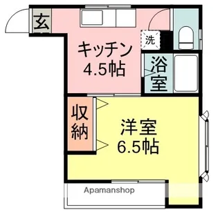 ライフポート加屋町【2階】の間取り