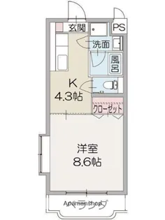 レジデンスNAGASHIMA【2階】の間取り