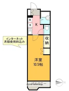 ベルセゾン【101号室】の間取り