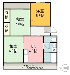 サンハイツ静山荘【3階】の間取り