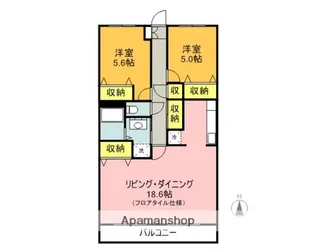 メゾン・ドゥ・マレーラ【1階】の間取り