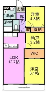 ベルカーサ【5階】の間取り