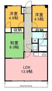 マルシオン・マルジュ【4階】の間取り