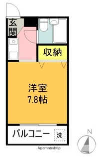 ブルール文教【202号室】の間取り