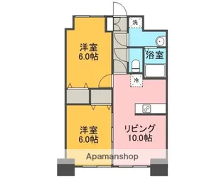グランメールコート白銀【3階】の間取り