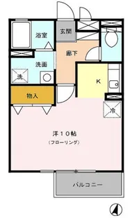 ドミールさつき【3階】の間取り