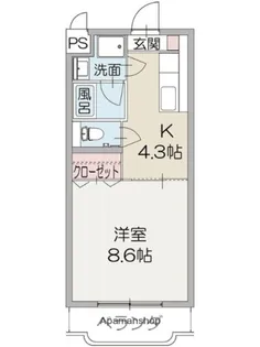 コーラルスター【303号室】の間取り