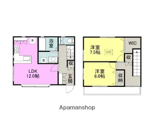富士美アパート【西号室】の間取り