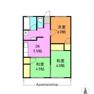 仁栄マンション【3階】の間取り