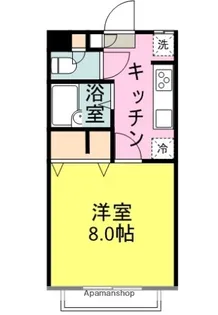 コーポバーディーⅡ【1階】の間取り