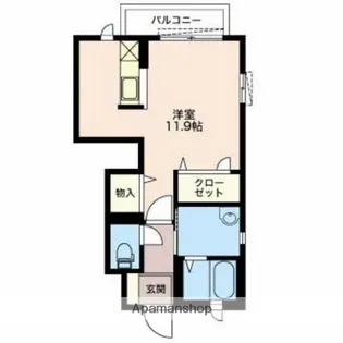 クラヴィエジュン【1階】の間取り