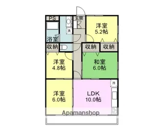 アプリコットKANDA【4階】の間取り