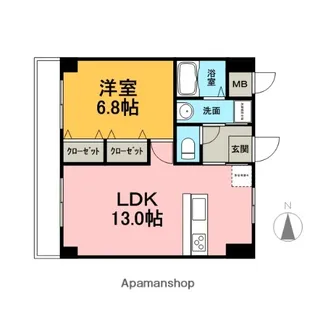 グランドセダー白銀【4階】の間取り