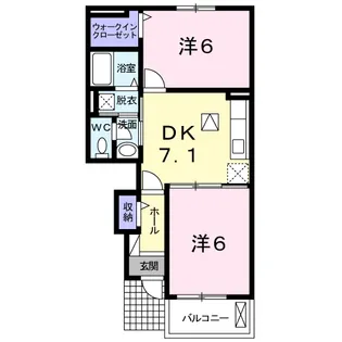 メゾン カワセミ【1階】の間取り