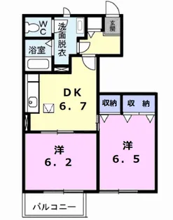 FOREST HILLS【1階】の間取り