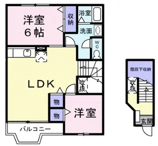 メゾン ブライトニス【2階】の間取り