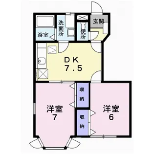 コルソプレッソ A【1階】の間取り