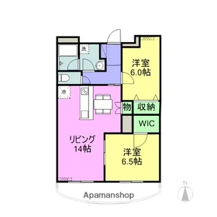 フィエスタグリシーナ【2階】の間取り