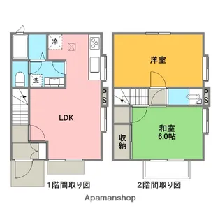 ホワイトヒルズ【102号室】の間取り