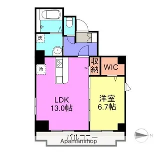 ビーフラット本町【5階】の間取り
