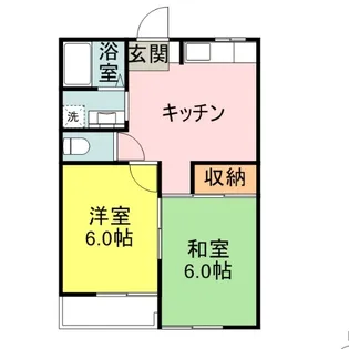 メゾンベルウッドF【2階】の間取り