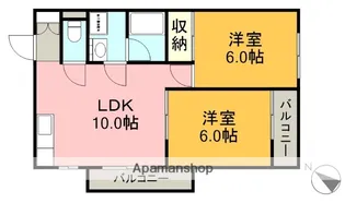 メゾンマキセキ【3階】の間取り